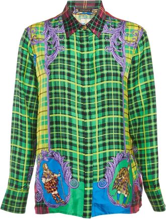 Versace Camicia tartan - Verde
