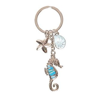 Beachcombers Seahorse Keychain in Blue at Nordstrom