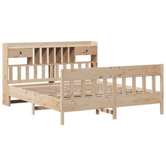 vidaXL Vidaxl - Estructura De Cama Sin Colch&oacute;n Madera Maciza De Pino 180x200 Cm