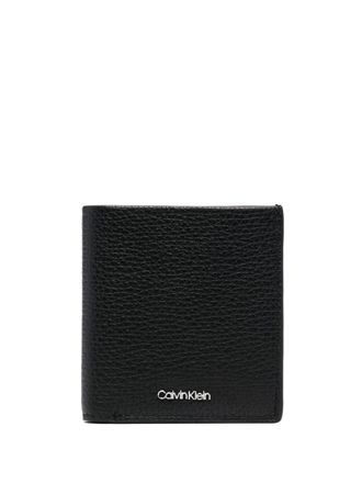 Calvin Klein Leren portemonnee - Zwart