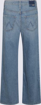 Mother Light Blue Cotton Denim Jeans