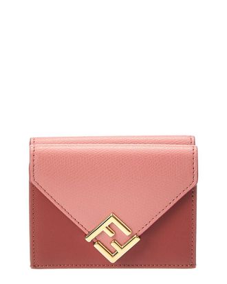Fendi Fendi Ff Diamonds Leather Wallet