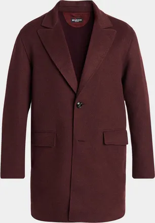 Kiton Wool-Cashmere Felt Car Coat