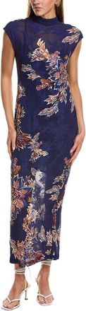 Hemant & Nandita Burnout Jacquard Midi Dress