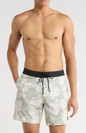 Rvca Down Right Swim Trunks in Light Olive at Nordstrom Rack, Size 31