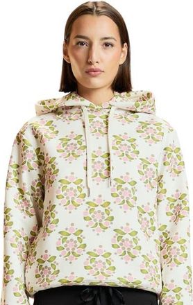 Cynthia Rowley Bloom Printed Hoodie in White at Nordstrom, Size X-Small