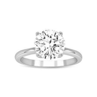 LuvMyJewelry Zoey 14K White Gold Round Cut Lab Grown Diamond Cathedral Engagement Ring - 2.5 Cts at Nordstrom, Size 6.5