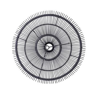 Bazar Bizar L&aacute;mpara colgante de rat&aacute;n negro 110x30