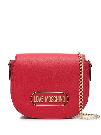 Love Moschino logo-plaque satchel bag - women - Polyurethane - OS - Red