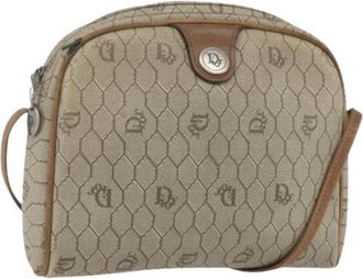 Dior Pre-owned Vintage Schoudertas - Dames - Vintage Schoudertas - Beige - ONE Size - Leer - Vintage