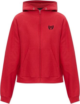 Balenciaga Zip-throughs, female, Red, Size: XS Laurel Classic Zip-up Hoodie