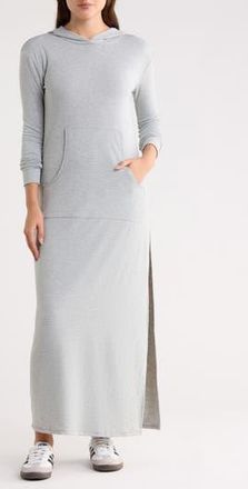 Go Couture Hooded Long Sleeve Dress in Heather Grey at Nordstrom Rack, Size X-Large
