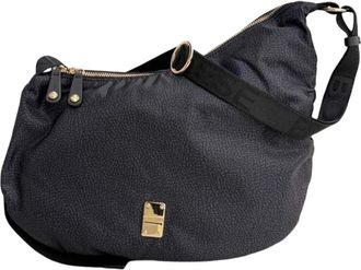 Borbonese Mezzaluna - Dames - Schoudertassen - Zwart - ONE Size - Tassen