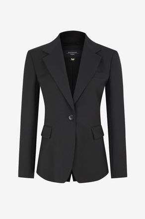 Max Mara Kurze Jacke aus reiner Schurwolle Lamine