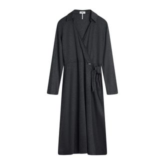 Cinque Belted Coats, female, Black, Size: XS Cievion Wickelkleid