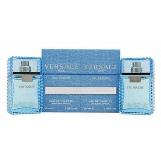 Versace Mens Man Eau Fraiche Duo Pack 2 X 30ml EDT Spray - Green