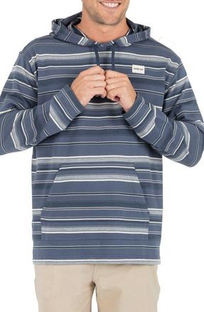 Hurley OG Stripe Hooded Poncho in Monsoon at Nordstrom, Size Xx-Large