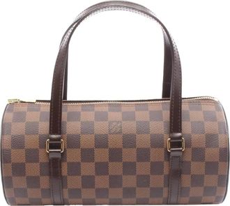 Louis Vuitton Pre-owned Handbags, female, Brown, Size: ONE SIZE Pre-owned Structured Patterned Top Handle Bag