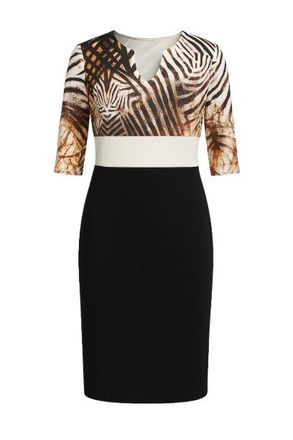 M&oacute;veis Conquista Elegante safari-jurk met contrasterende details - tijdloze stijl met een moderne twist