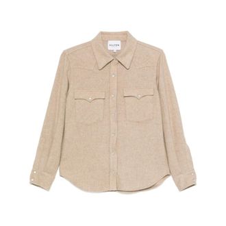 Kujten Kujten, Overhemden, Dames, Bruin, M, Kasjmier, Lumber Plain Shirt