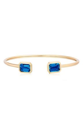 Goshwara Manhattan Round Flex Cuff in Deep Blue at Nordstrom