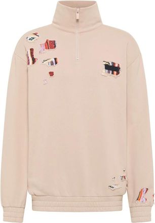 Carlo Colucci Delle - Heren - Sweatshirts - Beige - S - Katoen - Hoodies & sweatvesten