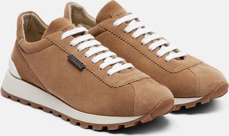 Brunello Cucinelli Monili suede sneakers
