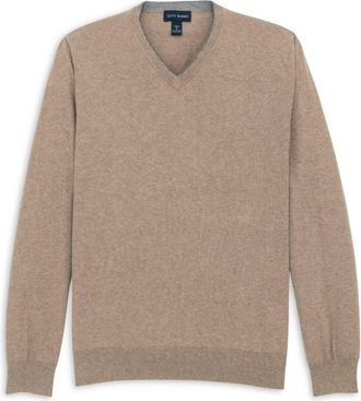 Scott Barber Mens The Classic 12Gg V-Neck Sweater In Fur