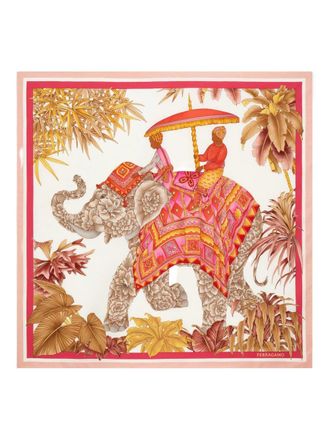 Ferragamo Fular de seda estampado Ferragamo