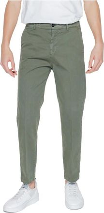 Liu Jo Cotton Linen Blend Chinos - Heren - Chinos - Groen - XL - Katoen - Broeken