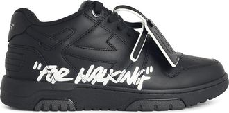 Off-white Ooo Black Leather Sneakers