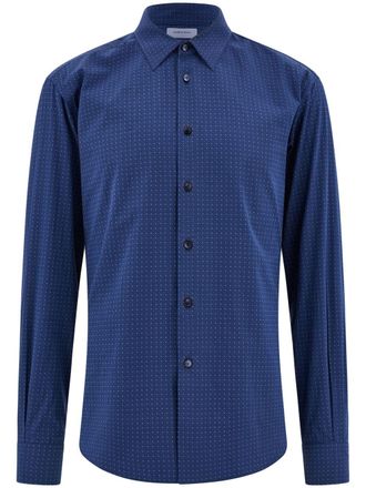 Ferragamo Camicia con stampa geometrica - Blu