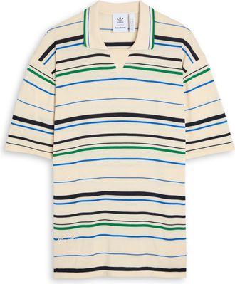 adidas X Wales Bonner Striped Knit Polo Shirt - Stripe - S (UK8-10 / S)