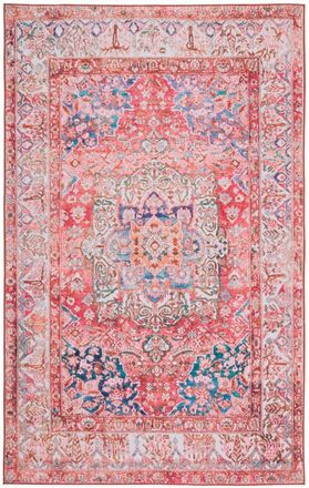 Safavieh Alfombra pelo de poli&eacute;ster rosa / crema 152 x 244 cm