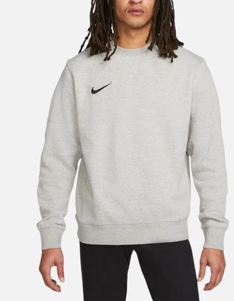 Nike Mens Nike CW6902 Mens Fleece Sweatshirt Crew Neck Swoosh Park 20 Winter Pullover Top - Grey - Size: 36