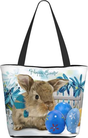 AOOEDM Cute Easter Eggs Rabbit Ladies Shopping Bag 13x11x7in.The Perfect ValentineS Day Gift.It Is The Best ValentineS Day Gift For Mom, Daughter, Wife,Etc