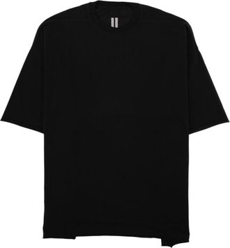 Rick Owens Black Solid Crew Neck T-Shirt