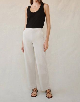 Bella Dahl Catalina Pant In Ivory Stone