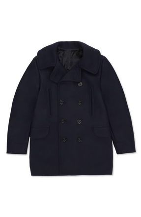Fortela Double Breasted Peacoat in Blue at Nordstrom, Size 50 Eu