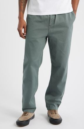 Carhartt Work in Progress Flint Straight Leg Twill Pants in Velvet Green (Garment Dyed) at Nordstrom, Size Xx-Large