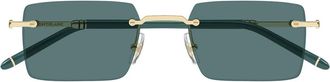Montblanc Sunglasses Mb0482 S 004 Gold/Green Men