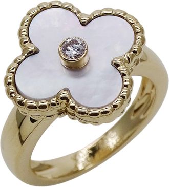 Van Cleef & Arpels Yellow Gold Yellow Gold (18K) Band Ring (Pre-Owned)