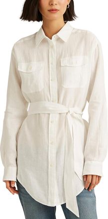 Ralph Lauren Lang hemd met strikceintuur en lange mouwen CHADWICK