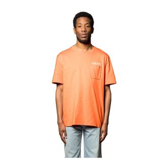 Loewe Tops, Heren, Oranje, M, Relaxed Fit T-Shirt