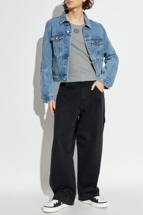 VETEMENTS Denim Jacket, Mens, Light Blue