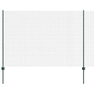 Berkfield Home Welded Wire Fence with 5 U Posts Green 1.6x10 m Steel