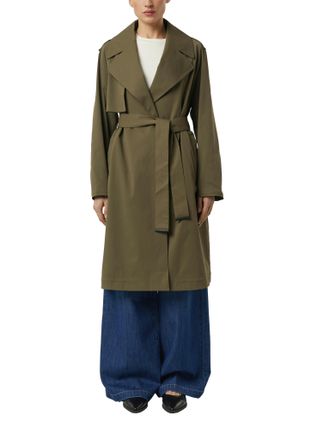 Comma Trenchcoat COMMA, Damen, Gr. XL (42), sea turtle, Web, Obermaterial: 100% Polyester. Futter: 55% Polyester, 45% Viskose, unifarben, normal 3/4-L&auml;nge, 