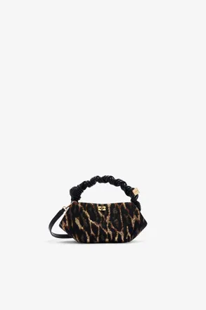 Ganni Bronze Metallic Cloque Mini Bou Bag