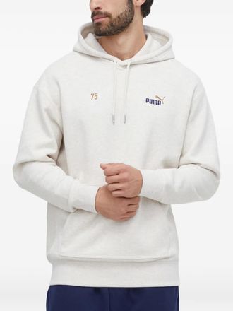 Puma Sweater met geborduurde hoodie - Beige