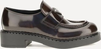 Prada Mocassini in pelle con logo Woman 37.5